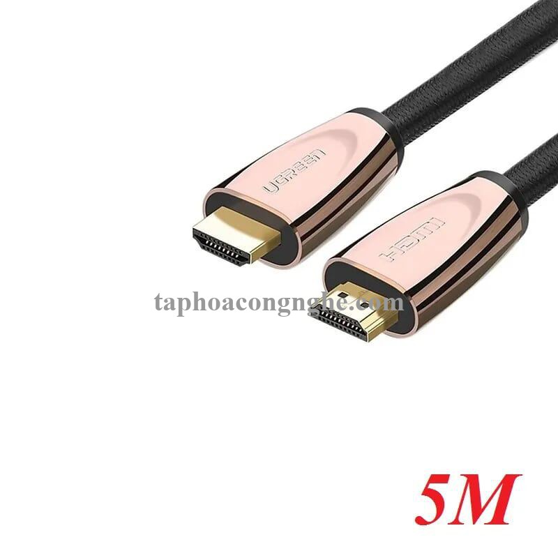 Ugreen 30605 5M Cáp HDMI 2.0 hỗ trợ 3D 4K Ethernet vỏ nilon bện HD110 30030605